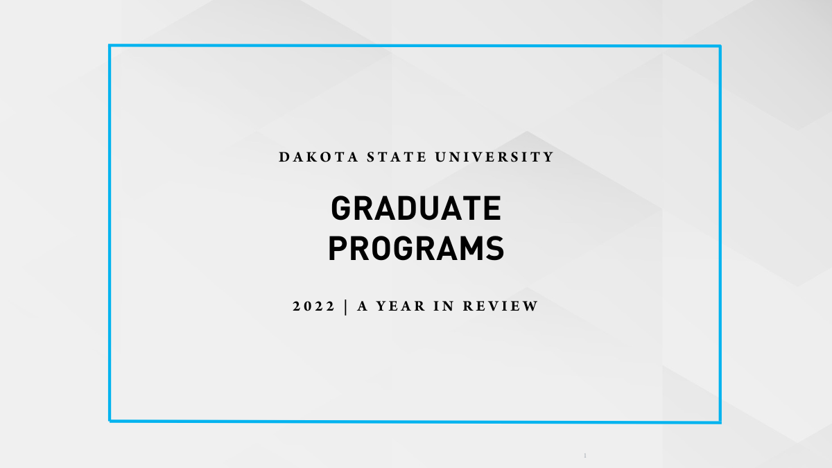 Graduate Programs Year In Review